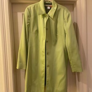 Vintage Lime Green Long Coat